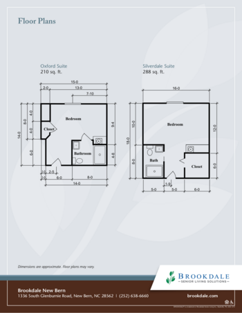 Floorplan of Brookdale New Bern, Assisted Living, New Bern, NC 1