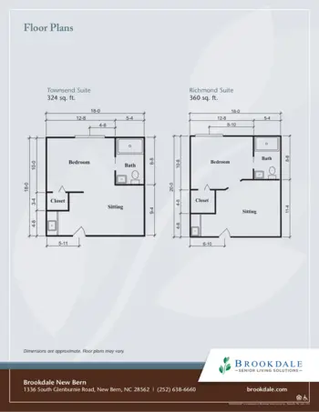 Floorplan of Brookdale New Bern, Assisted Living, New Bern, NC 2