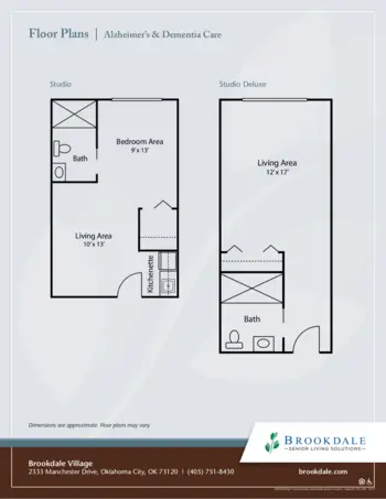 Floorplan of Brookdale Village, Assisted Living, Memory Care, Oklahoma City, OK 3