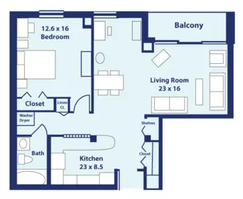 Floorplan of Connemara Senior Living Campello, Assisted Living, Brockton, MA 2