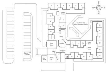 Floorplan of Crestridge Senior Living, Assisted Living, Dodgeville, WI 1