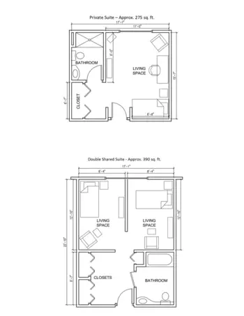 Floorplan of Fleischman Residence, Assisted Living, West Bloomfield, MI 1