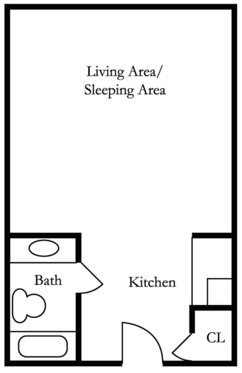 Floorplan of Lake Howard Heights, Assisted Living, Winter Haven, FL 5
