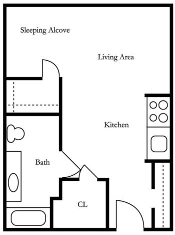Floorplan of Lake Howard Heights, Assisted Living, Winter Haven, FL 6