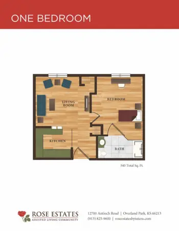 Floorplan of Rose Estates Assisted Living Community, Assisted Living, Overland Park, KS 2