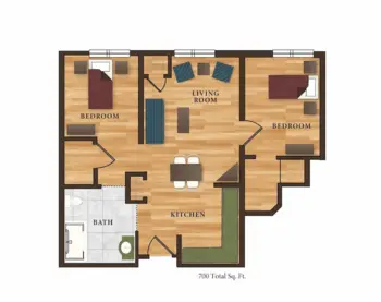 Floorplan of Rose Estates Assisted Living Community, Assisted Living, Overland Park, KS 3