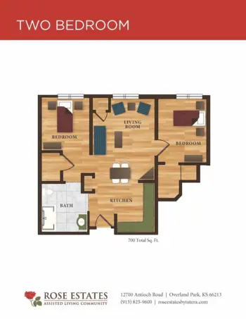 Floorplan of Rose Estates Assisted Living Community, Assisted Living, Overland Park, KS 4
