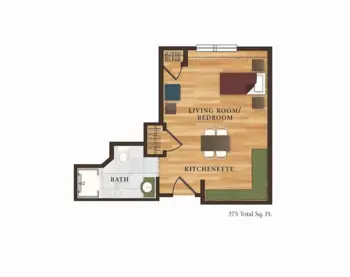 Floorplan of Rose Estates Assisted Living Community, Assisted Living, Overland Park, KS 5