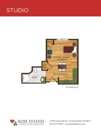 Floorplan of Rose Estates Assisted Living Community, Assisted Living, Overland Park, KS 7