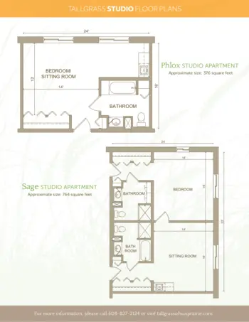 Floorplan of Tallgrass Senior Living, Assisted Living, Sun Prairie, WI 4