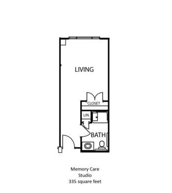Floorplan of The Wellington at North Bend Crossing, Assisted Living, Cincinnati, OH 1