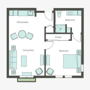 Floorplan of Aegis Living of West Seattle, Assisted Living, Seattle, WA 1
