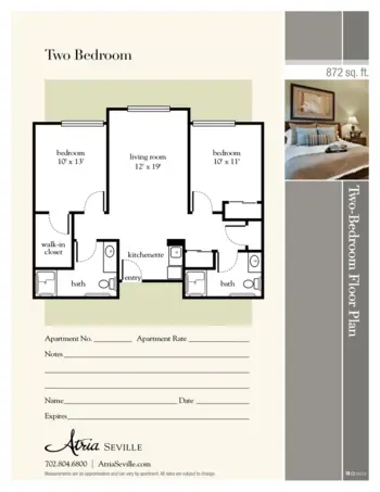 Floorplan of Atria Seville, Assisted Living, Las Vegas, NV 4