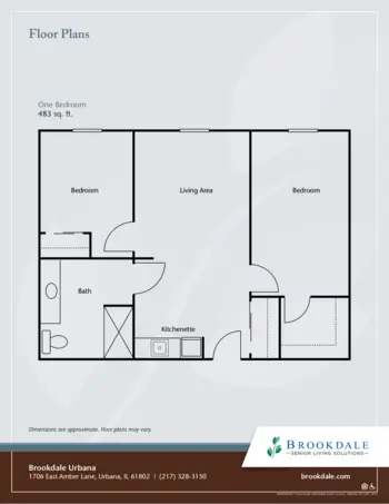 Floorplan of Brookdale Urbana, Assisted Living, Urbana, IL 4