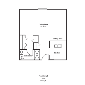 Floorplan of Commonwealth Senior Living at Front Royal, Assisted Living, Memory Care, Front Royal, VA 2