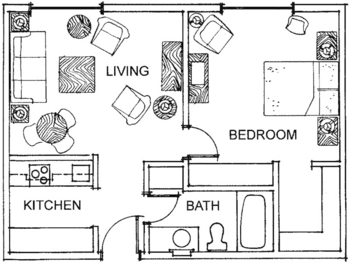 Floorplan of Grandview Village, Assisted Living, Marysville, WA 2