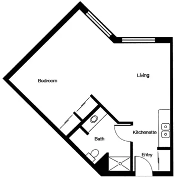 Floorplan of Las Fuentes Resort Village, Assisted Living, Prescott, AZ 1