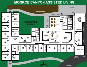 Floorplan of Monroe Canyon Assisted Living, Assisted Living, Monroe, UT 2