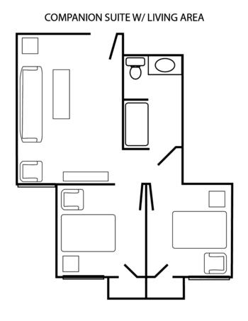 Floorplan of Prestige Estates, Assisted Living, Tyler, TX 9