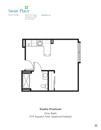 Floorplan of Swan Place, Assisted Living, Carroll, IA 2