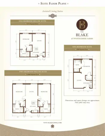Floorplan of The Blake at Woodcreek Farms, Assisted Living, Memory Care, Elgin, SC 1