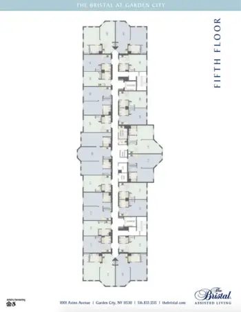 Floorplan of The Bristal at Garden City, Assisted Living, Garden City, NY 9
