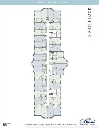 Floorplan of The Bristal at Garden City, Assisted Living, Garden City, NY 10