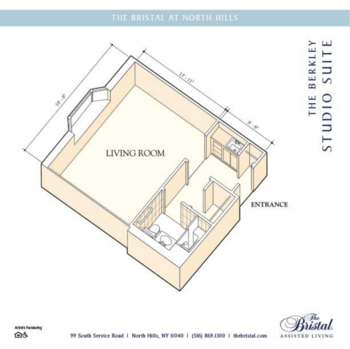 Floorplan of The Bristal at North Hills, Assisted Living, North Hills, NY 1