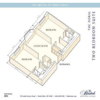 Floorplan of The Bristal at North Hills, Assisted Living, North Hills, NY 3