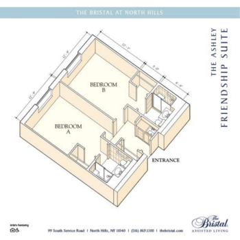 Floorplan of The Bristal at North Hills, Assisted Living, North Hills, NY 4