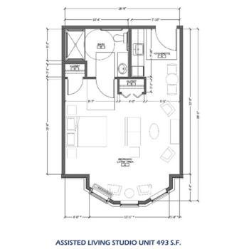Floorplan of The Homeplace at Midway, Assisted Living, Nursing Home, Midway, KY 1