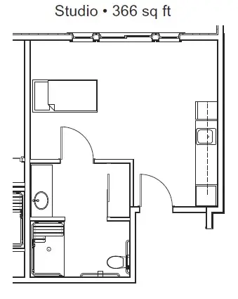 Floorplan of The Village at Seven Oaks, Assisted Living, Bakersfield, CA 2