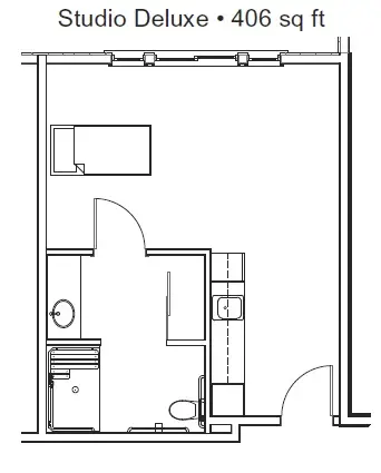 Floorplan of The Village at Seven Oaks, Assisted Living, Bakersfield, CA 3
