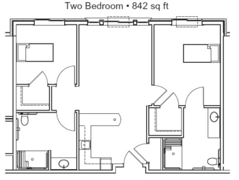 Floorplan of The Village at Seven Oaks, Assisted Living, Bakersfield, CA 4