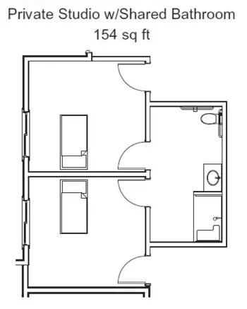 Floorplan of The Village at Seven Oaks, Assisted Living, Bakersfield, CA 7