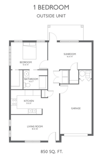 Floorplan of Traditions at North Willow, Assisted Living, Indianapolis, IN 6