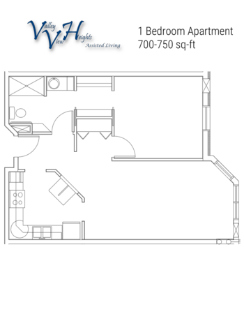 Floorplan of Valley View Heights Assisted Living, Assisted Living, Bismarck, ND 1