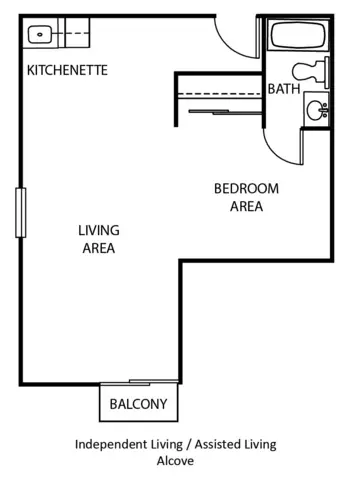 Floorplan of Villa Santa Barbara, Assisted Living, Santa Barbara, CA 1