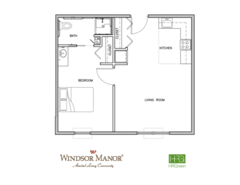 Floorplan of Windsor Manor Grinnell, Assisted Living, Memory Care, Grinnell, IA 8