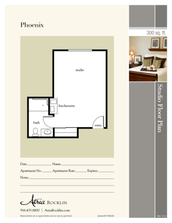 Floorplan of Atria Rocklin, Assisted Living, Rocklin, CA 1