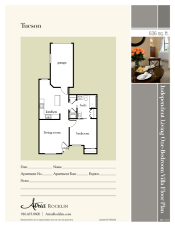 Floorplan of Atria Rocklin, Assisted Living, Rocklin, CA 4