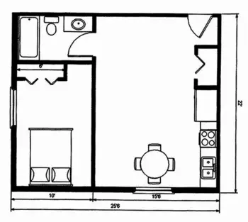 Floorplan of Birchview Gardens, Assisted Living, Hackensack, MN 1