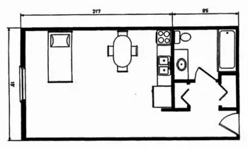 Floorplan of Birchview Gardens, Assisted Living, Hackensack, MN 2