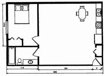 Floorplan of Birchview Gardens, Assisted Living, Hackensack, MN 3