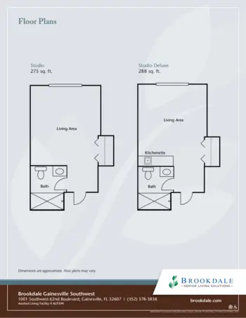 Floorplan of Brookdale Gainesville Southwest, Assisted Living, Gainesville, FL 1