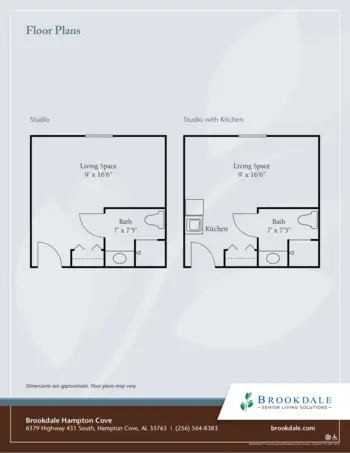 Floorplan of Brookdale Hampton Cove, Assisted Living, Memory Care, Hampton Cove, AL 1