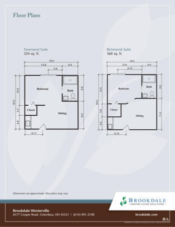 Floorplan of Brookdale Westerville, Assisted Living, Columbus, OH 2