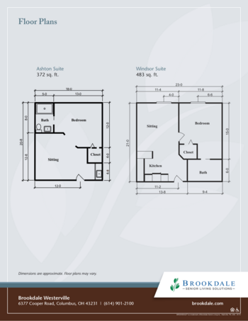 Floorplan of Brookdale Westerville, Assisted Living, Columbus, OH 3