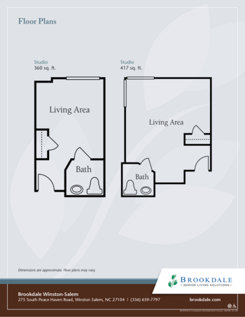 Floorplan of Brookdale Winston - Salem, Assisted Living, Winston Salem, NC 1