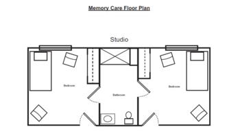 Floorplan of Copper Springs Senior Living, Assisted Living, Memory Care, Meridian, ID 3